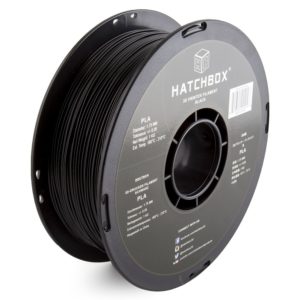 Black Spool of Hatchbox Filament for Best PLA Filament Brands