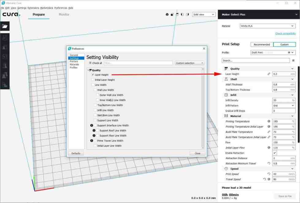 3d printer slicer cura