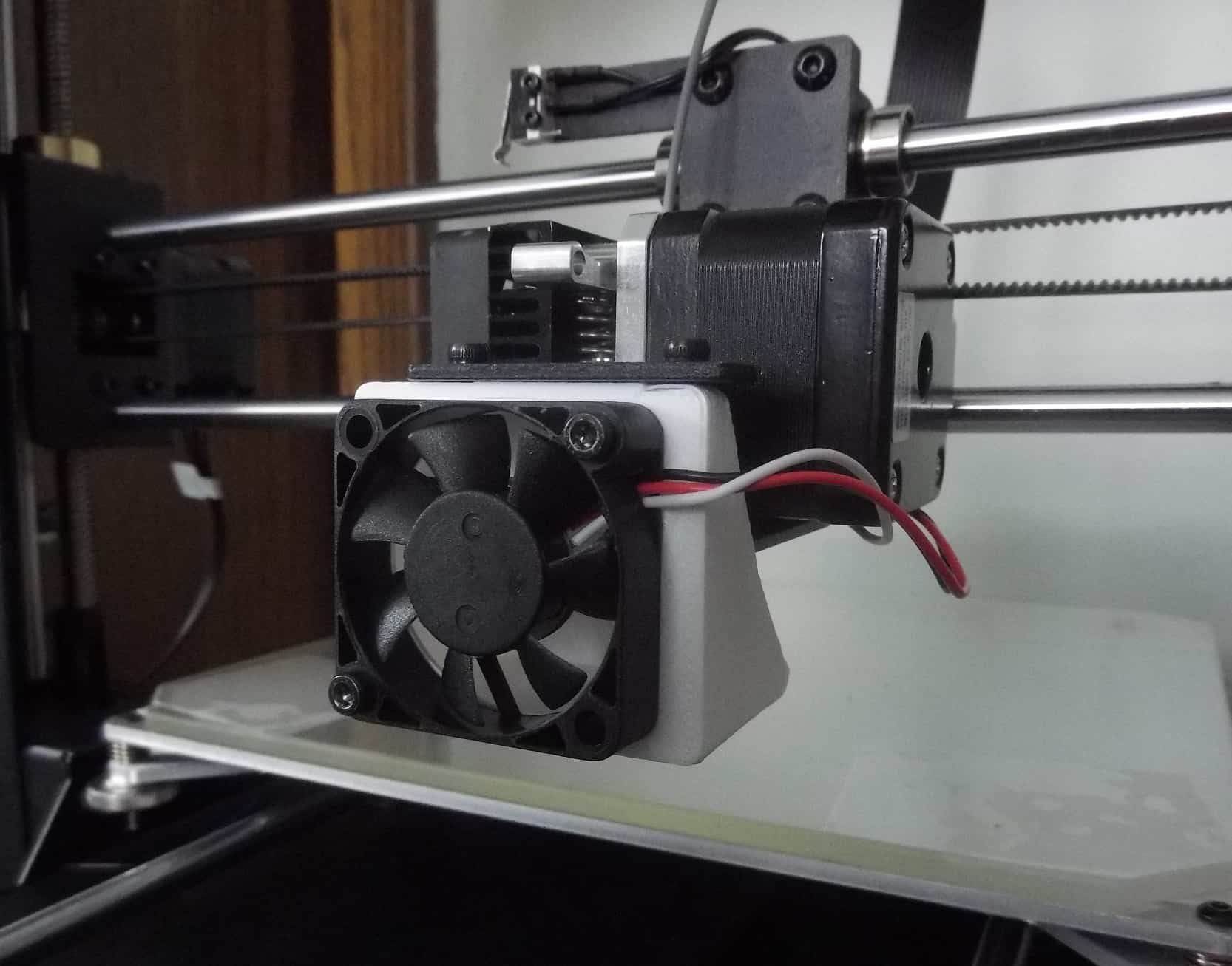 3d printer cooling fan on the cooling fan duct